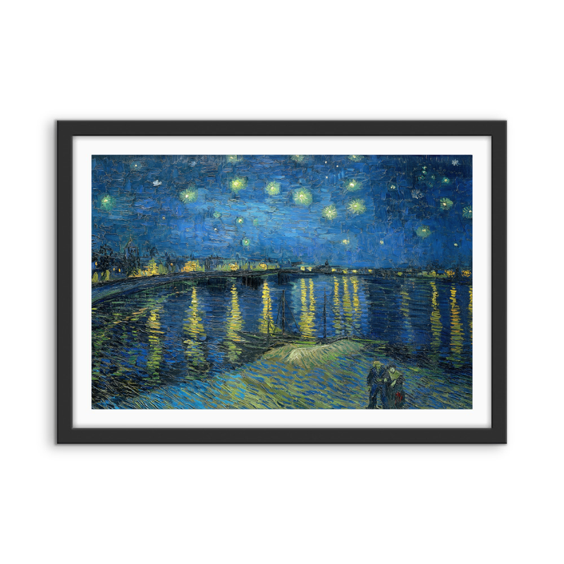 Starry Night Over the Rhone (1888) by Van Gogh - Fine Art or Canvas Print I Heart Wall Art Australia