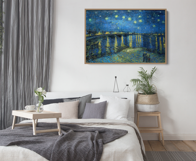 Starry Night Over the Rhone (1888) by Van Gogh - Fine Art or Canvas Print I Heart Wall Art Australia