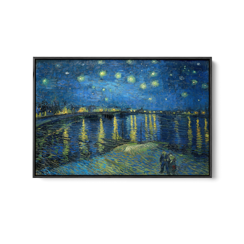 Starry Night Over the Rhone (1888) by Van Gogh - Fine Art or Canvas Print I Heart Wall Art Australia