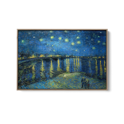 Starry Night Over the Rhone (1888) by Van Gogh - Fine Art or Canvas Print I Heart Wall Art Australia