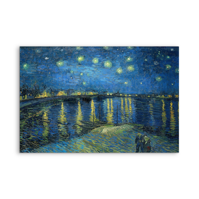 Starry Night Over the Rhone (1888) by Van Gogh - Fine Art or Canvas Print I Heart Wall Art Australia