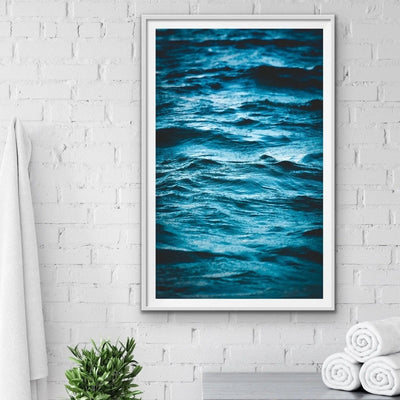 Vast Ocean - Blue Ocean Water Photographic Wall Art Print I Heart Wall Art Australia