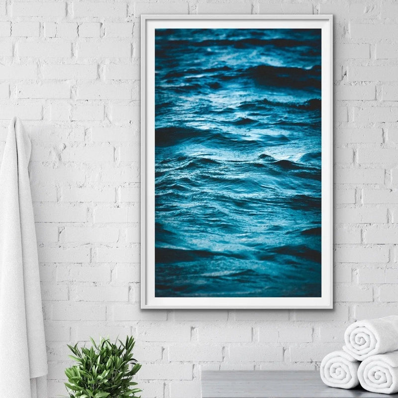 Vast Ocean - Blue Ocean Water Photographic Wall Art Print I Heart Wall Art Australia