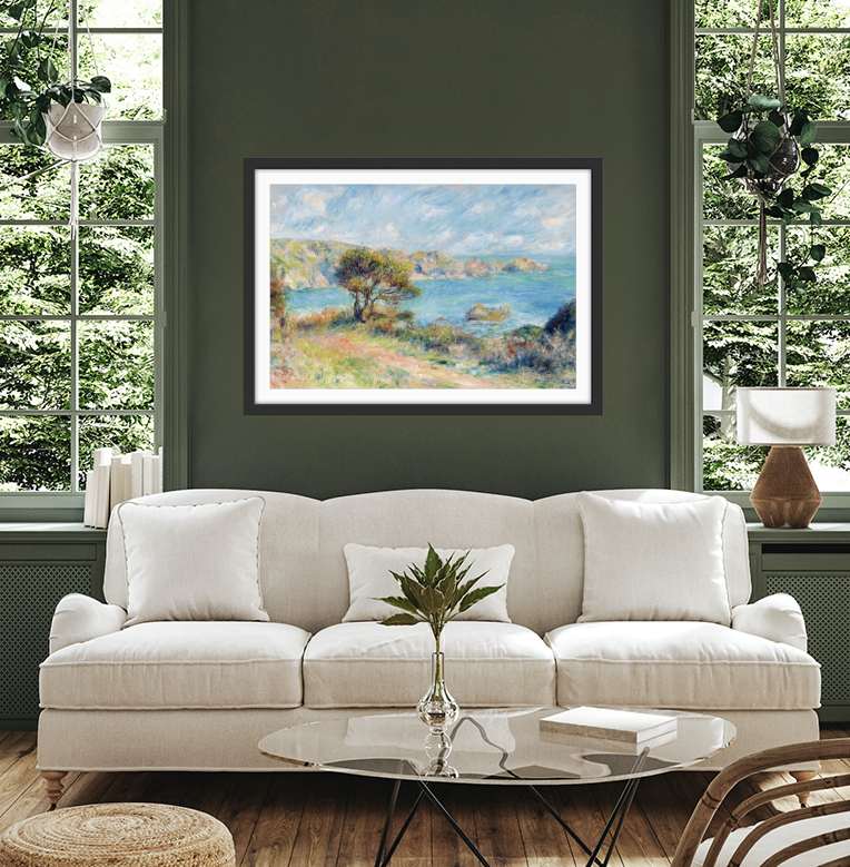 View from Guernsey by Renoir - Fine Art or Canvas Print I Heart Wall Art Australia