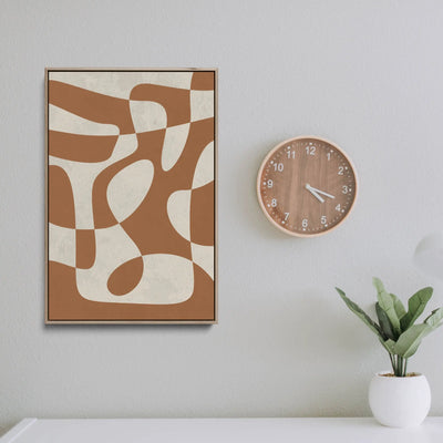 Wabi Sabi Contrast in Beige by Paint It Black Studio - Stretched Canvas Print or Framed Fine Art Print - Artwork I Heart Wall Art Australia 