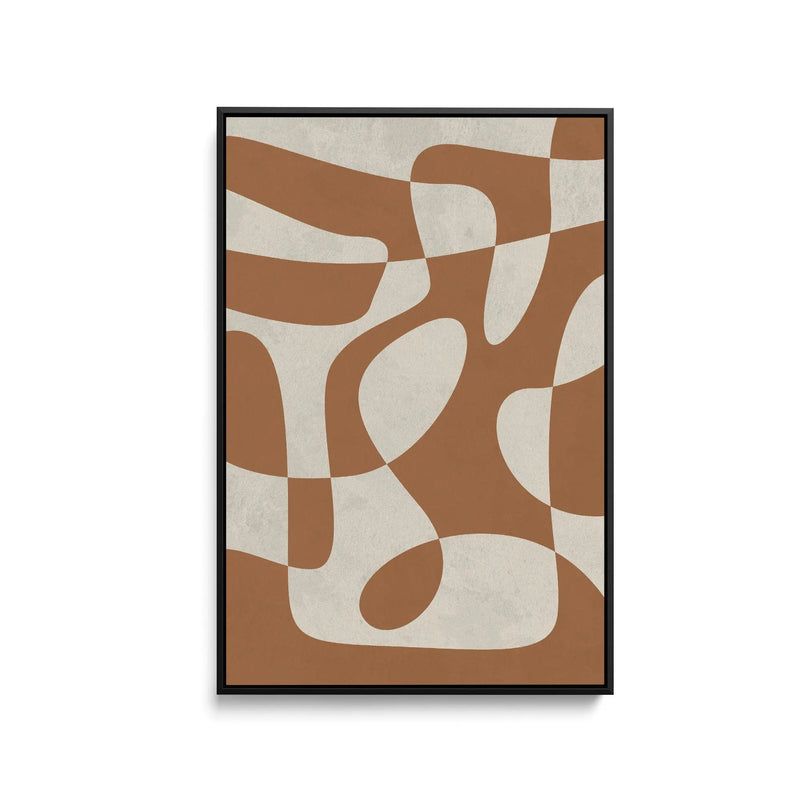 Wabi Sabi Contrast in Beige by Paint It Black Studio - Stretched Canvas Print or Framed Fine Art Print - Artwork I Heart Wall Art Australia 