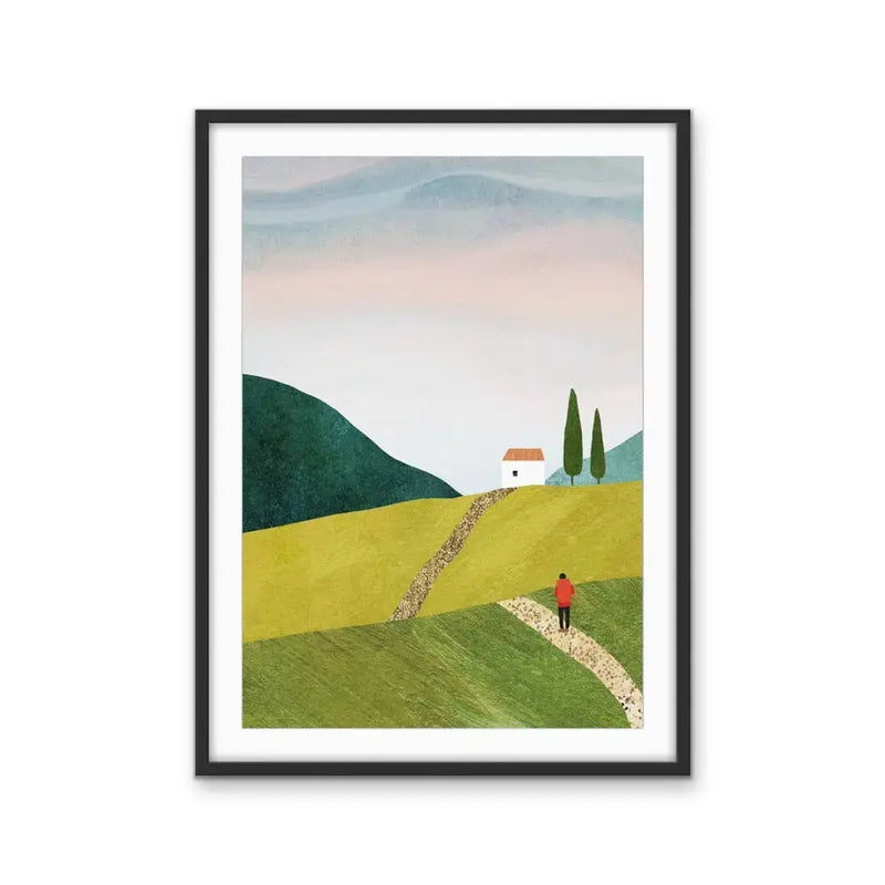 Walking Home-  Landscape Print by Henry Rivers - Available As Canvas or Art Print