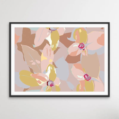 Warmer Days - Pink and Peach Original Artwork By Edie Fogarty Canvas or Art Print