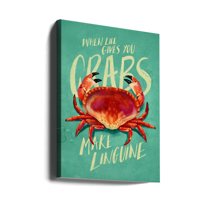 When Life Gives You Crabs - Stretched Canvas, Poster or Fine Art Print I Heart Wall Art