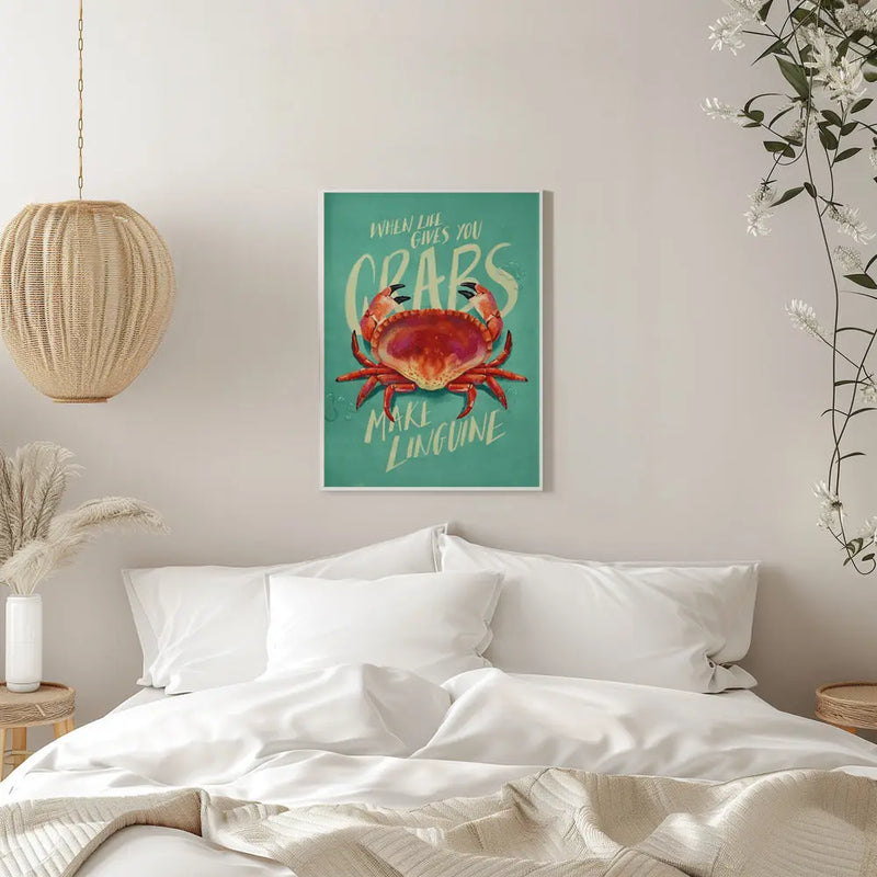 When Life Gives You Crabs - Stretched Canvas, Poster or Fine Art Print I Heart Wall Art