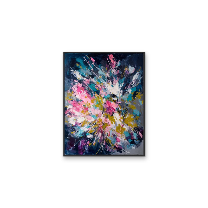 When Colour Came - Abstract Colourful Stretched Canvas, Wall Art Print I Heart Wall Art