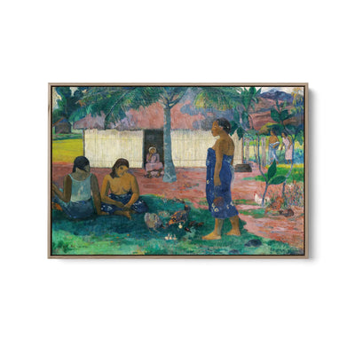 Why Are You Angry (No te aha oe riri) (1896) by Paul Gauguin - Stretched Canvas Print or Framed Fine Art Print - Artwork I Heart Wall Art Australia 