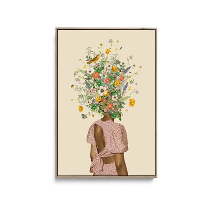 Wildflower bouquet by Frida Floral Studio - Stretched Canvas Print or Framed Fine Art Print - Artwork I Heart Wall Art Australia 