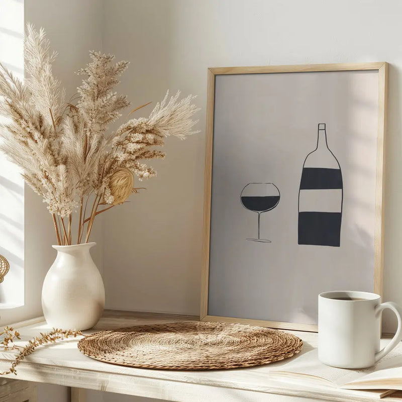 Wine - Stretched Canvas, Poster or Fine Art Print I Heart Wall Art