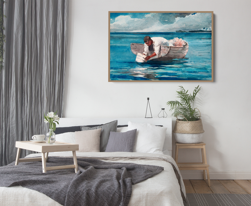 The Water Fan By Winslow Homer - Vintage American Art Print (Copy) I Heart Wall Art Australia