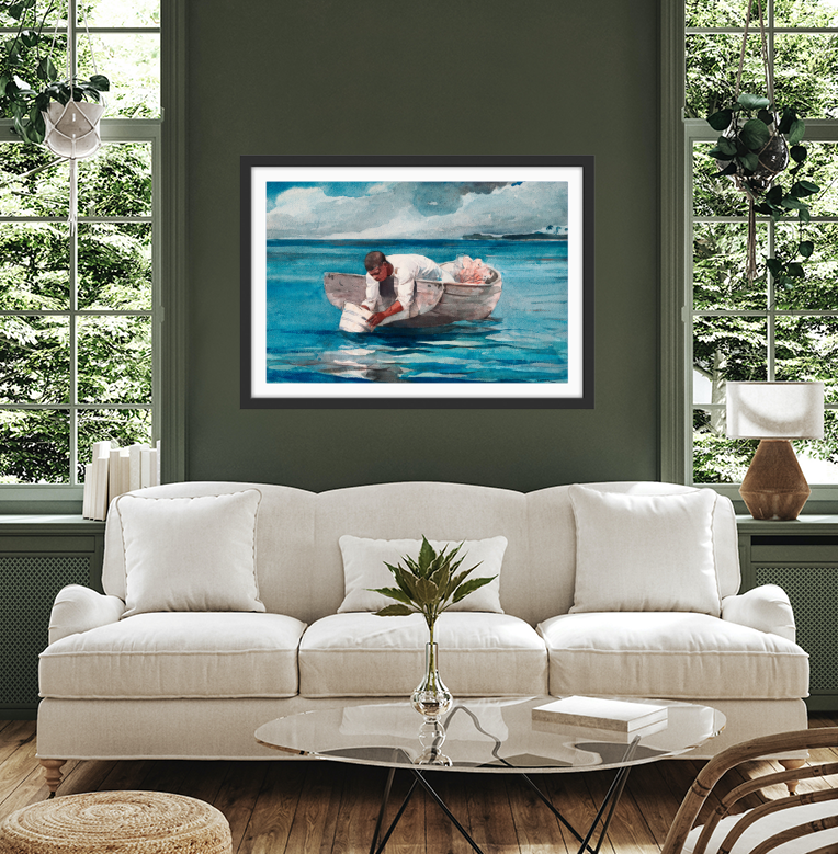 The Water Fan By Winslow Homer - Vintage American Art Print (Copy) I Heart Wall Art Australia