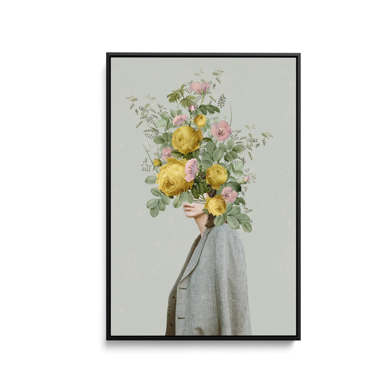 Yellow Bouquet by Frida Floral Studio - Stretched Canvas Print or Framed Fine Art Print - Artwork I Heart Wall Art Australia 