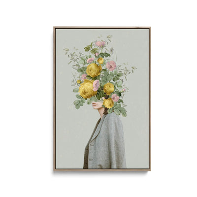 Yellow Bouquet by Frida Floral Studio - Stretched Canvas Print or Framed Fine Art Print - Artwork I Heart Wall Art Australia 