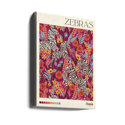 ZEBRA. Zebra Collection - Stretched Canvas, Poster or Fine Art Print I Heart Wall Art