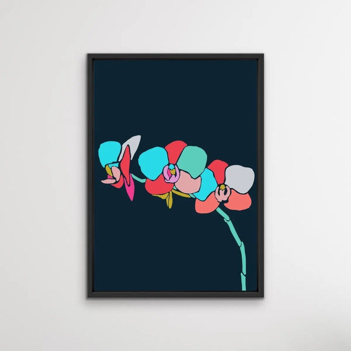 A Botanical Rainbow / Print Two (Orchid) - Colourful Jungle Canvas or Art Print Set - I Heart Wall Art - Poster Print, Canvas Print or Framed Art Print
