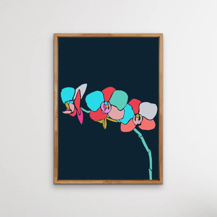A Botanical Rainbow / Print Two (Orchid) - Colourful Jungle Canvas or Art Print Set - I Heart Wall Art - Poster Print, Canvas Print or Framed Art Print