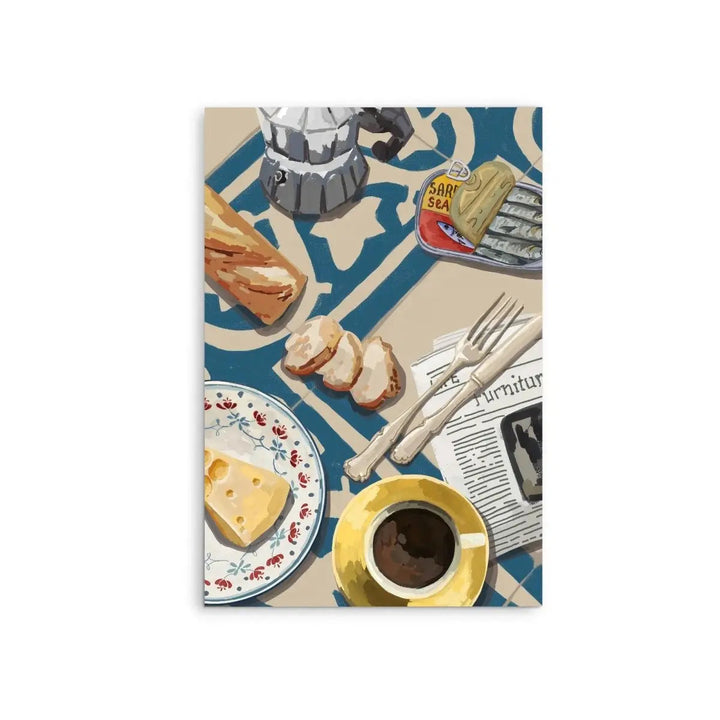 A Bunch of Brunch - Contemporary Still Life Art - Stretched Canvas Print or Framed Fine Art Print - Artwork - I Heart Wall Art - Poster Print, Canvas Print or Framed Art Print