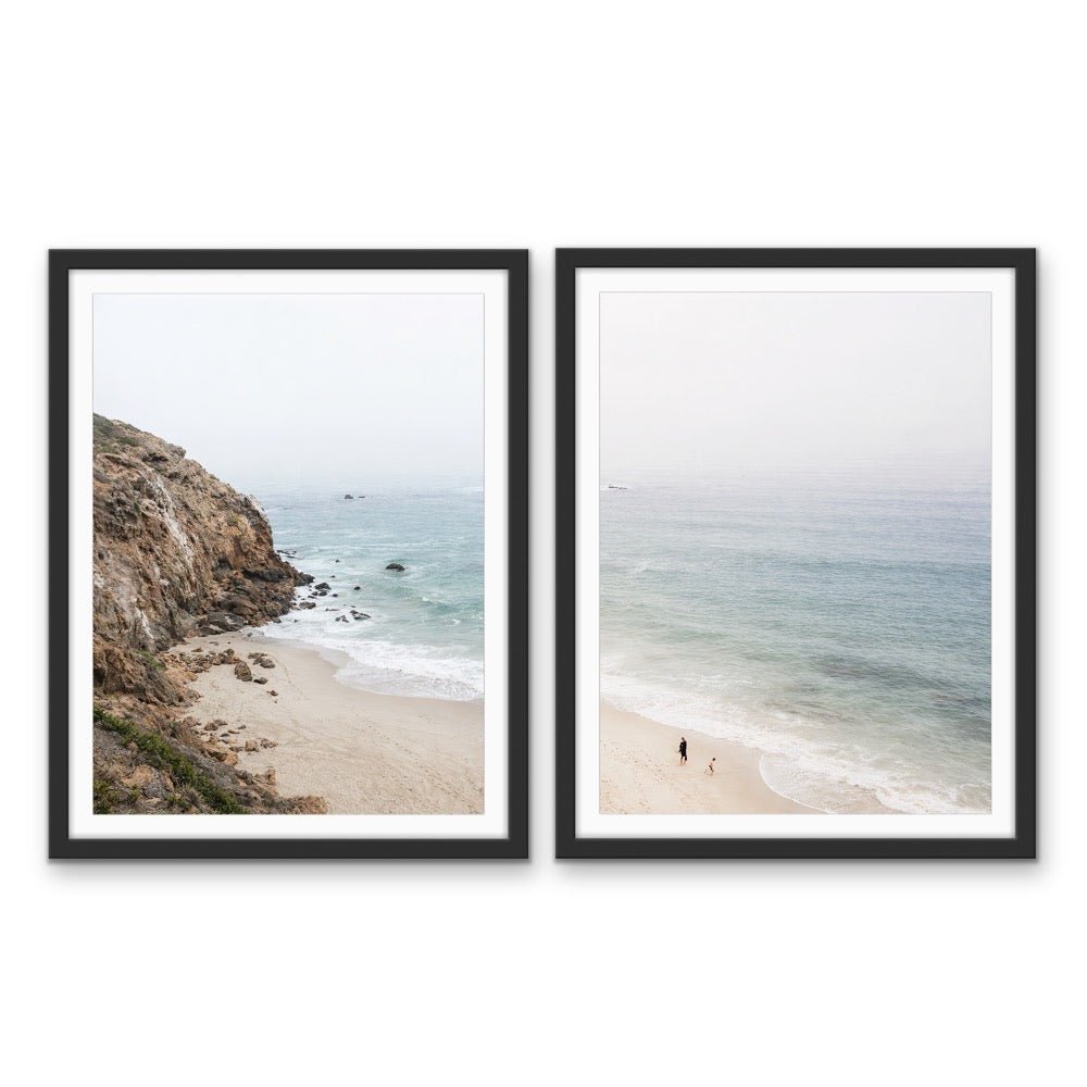A Coastal View - Two Piece Photographic Beach Print Set - I Heart Wall Art - Poster Print, Canvas Print or Framed Art Print