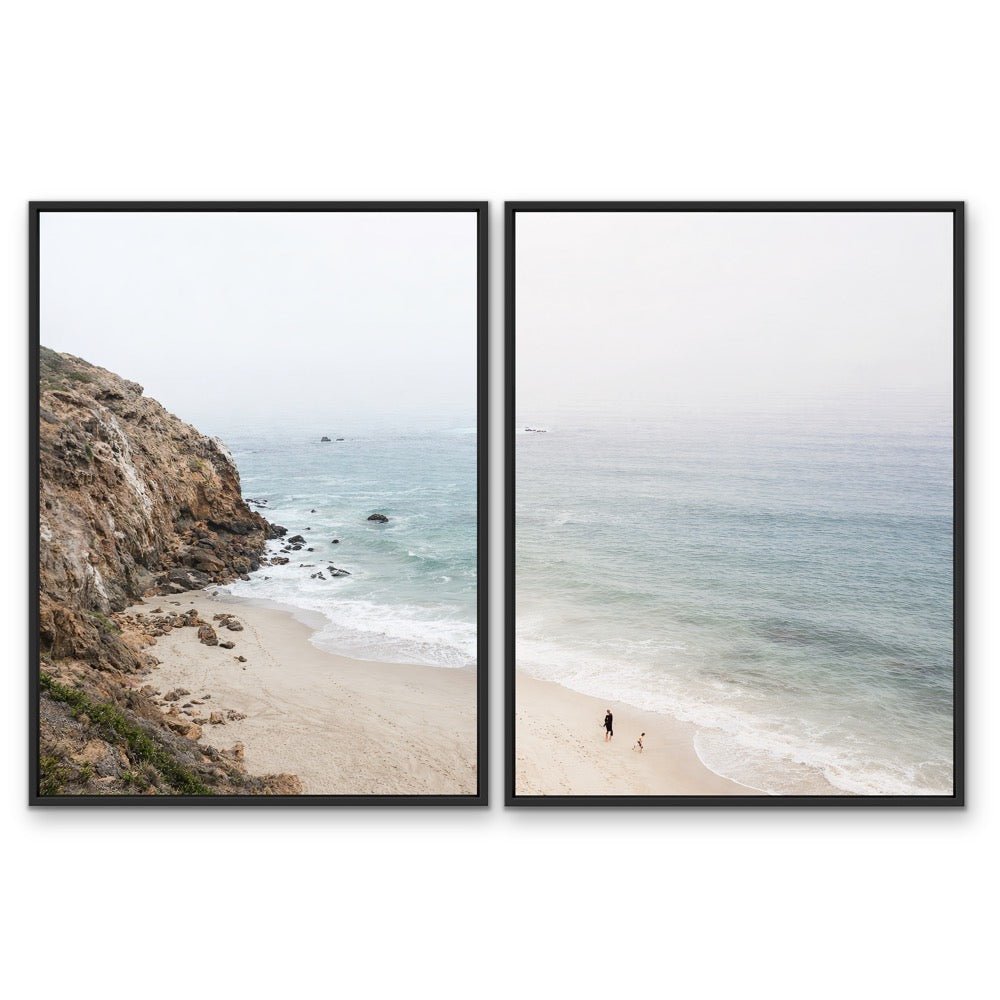 A Coastal View - Two Piece Photographic Beach Print Set - I Heart Wall Art - Poster Print, Canvas Print or Framed Art Print