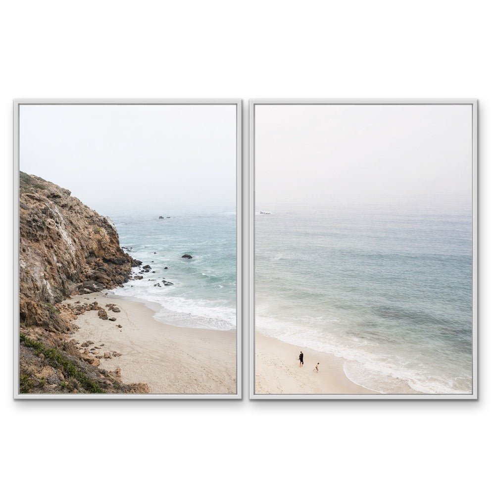 A Coastal View - Two Piece Photographic Beach Print Set - I Heart Wall Art - Poster Print, Canvas Print or Framed Art Print