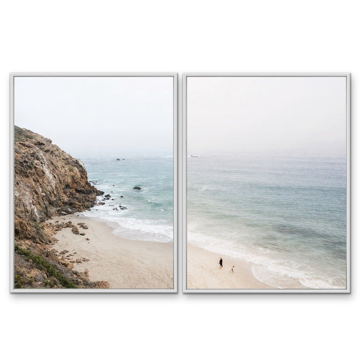 A Coastal View - Two Piece Photographic Beach Print Set - I Heart Wall Art - Poster Print, Canvas Print or Framed Art Print