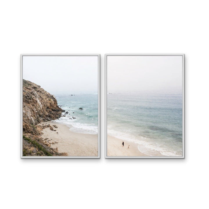 A Coastal View - Two Piece Photographic Beach Print Set - I Heart Wall Art - Poster Print, Canvas Print or Framed Art Print
