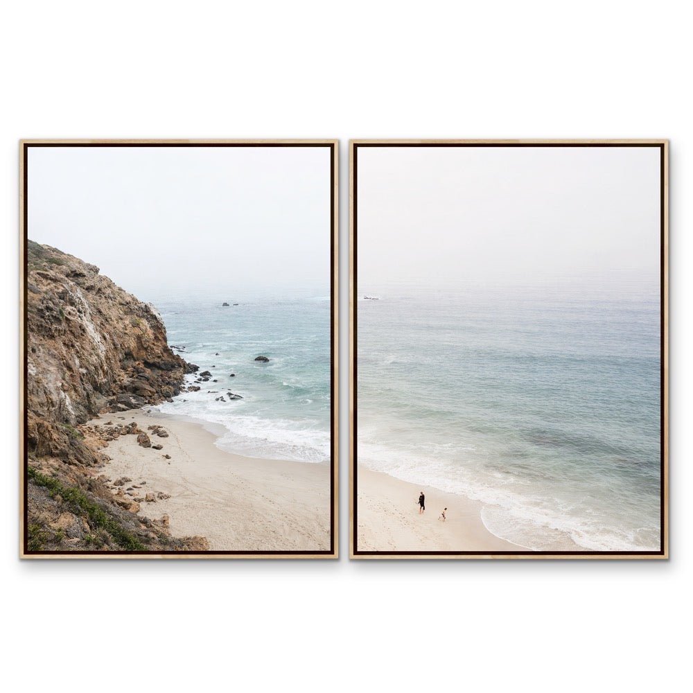 A Coastal View - Two Piece Photographic Beach Print Set - I Heart Wall Art - Poster Print, Canvas Print or Framed Art Print