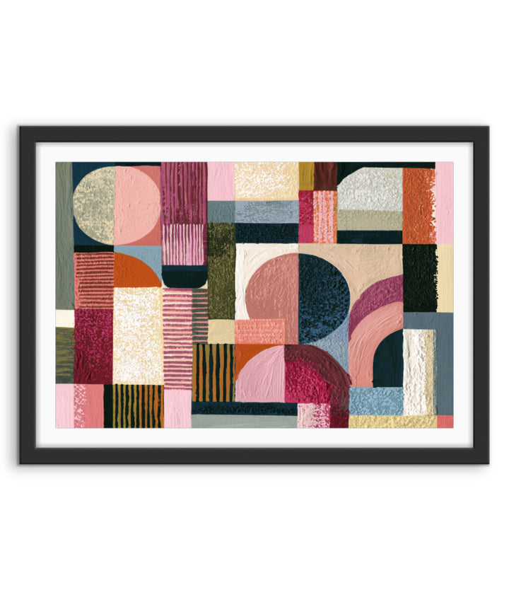 xxxx by IHeartStudio - Colourful Geometric Canvas Print