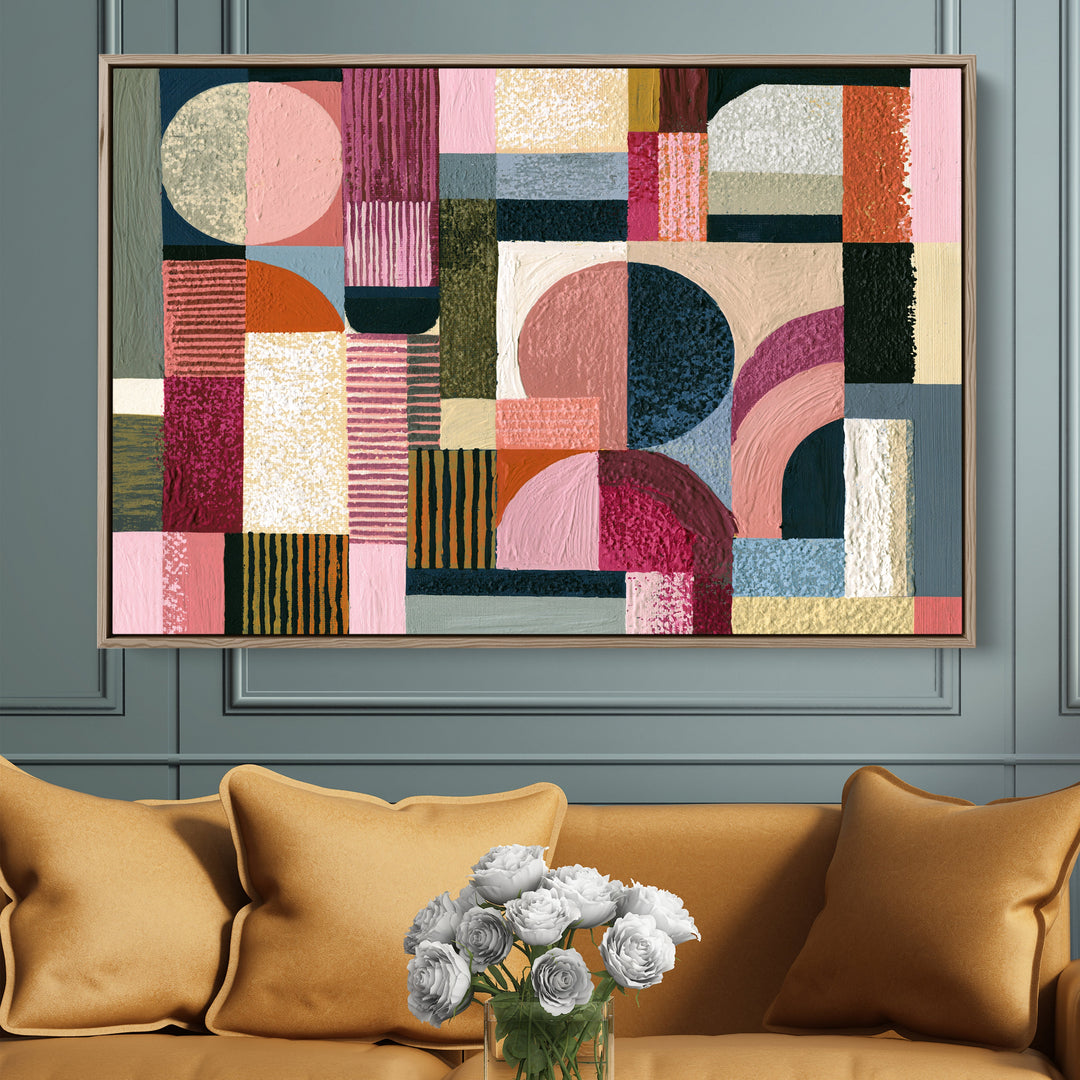 xxxx by IHeartStudio - Colourful Geometric Canvas Print