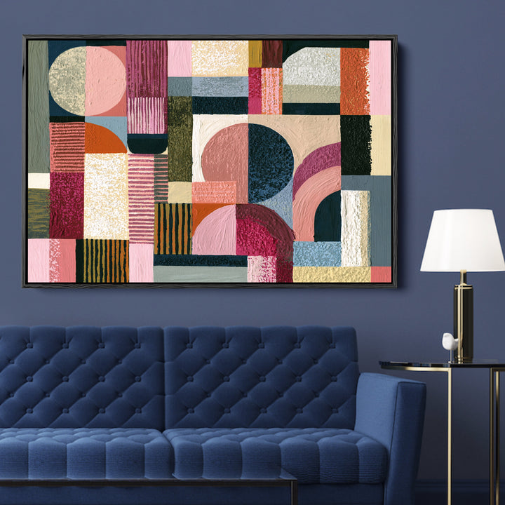 xxxx by IHeartStudio - Colourful Geometric Canvas Print