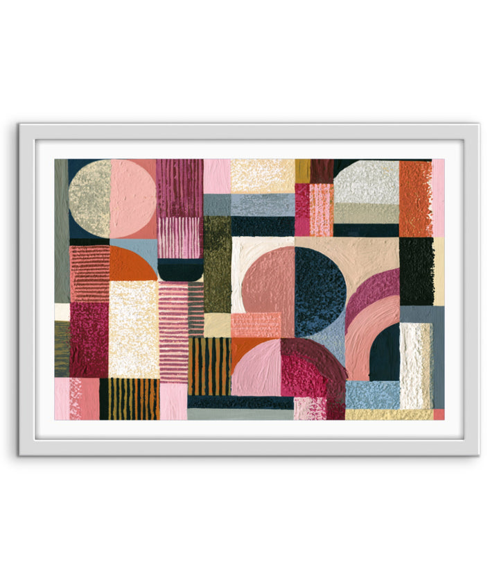 xxxx by IHeartStudio - Colourful Geometric Canvas Print