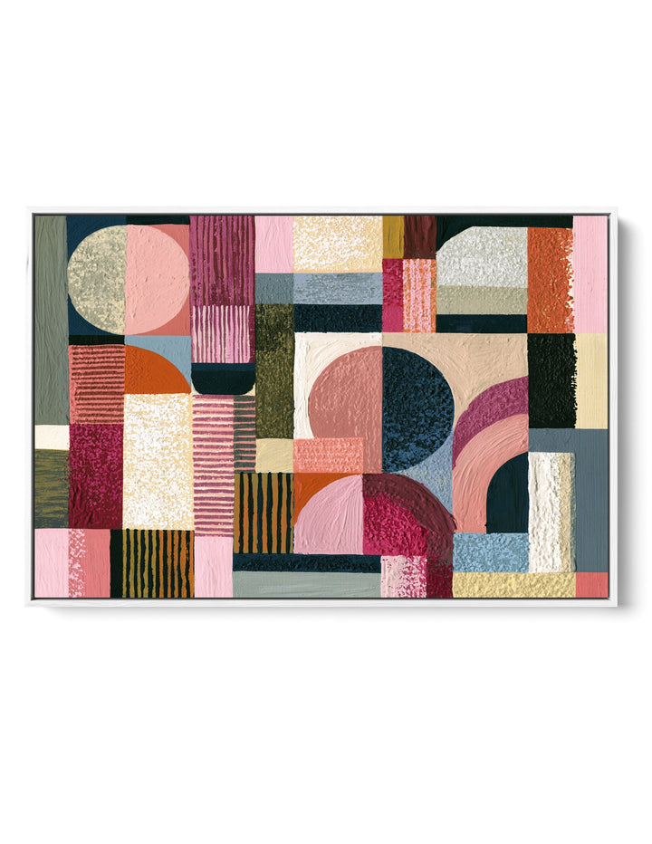 xxxx by IHeartStudio - Colourful Geometric Canvas Print