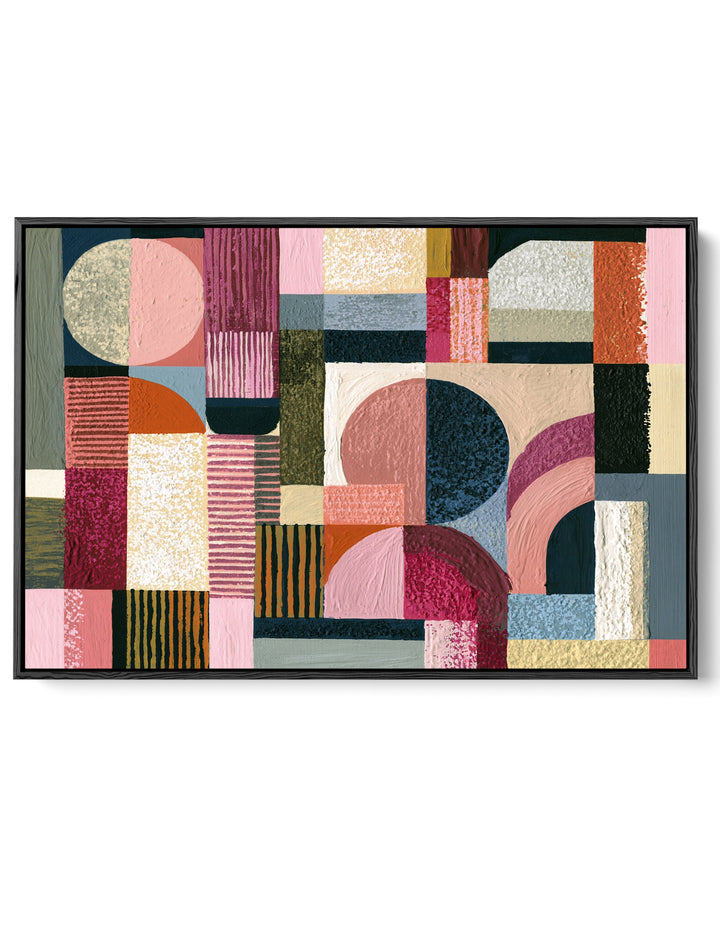 xxxx by IHeartStudio - Colourful Geometric Canvas Print
