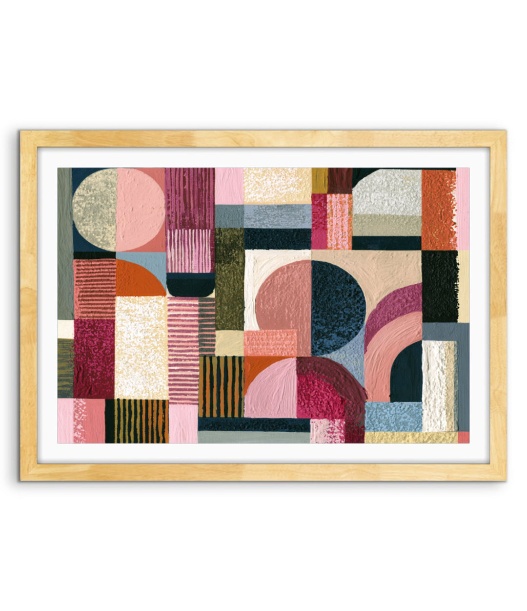 xxxx by IHeartStudio - Colourful Geometric Canvas Print