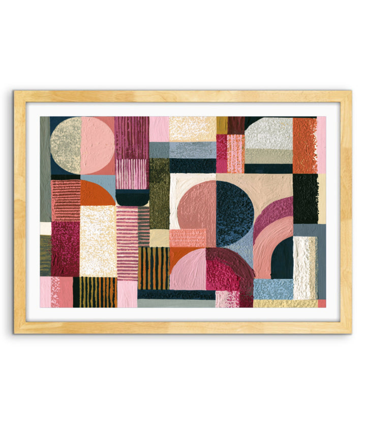 xxxx by IHeartStudio - Colourful Geometric Canvas Print