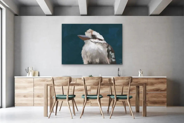 A Friend Indeed - Australian Kookaburra Native Bird Canvas or Art Print - I Heart Wall Art - Poster Print, Canvas Print or Framed Art Print