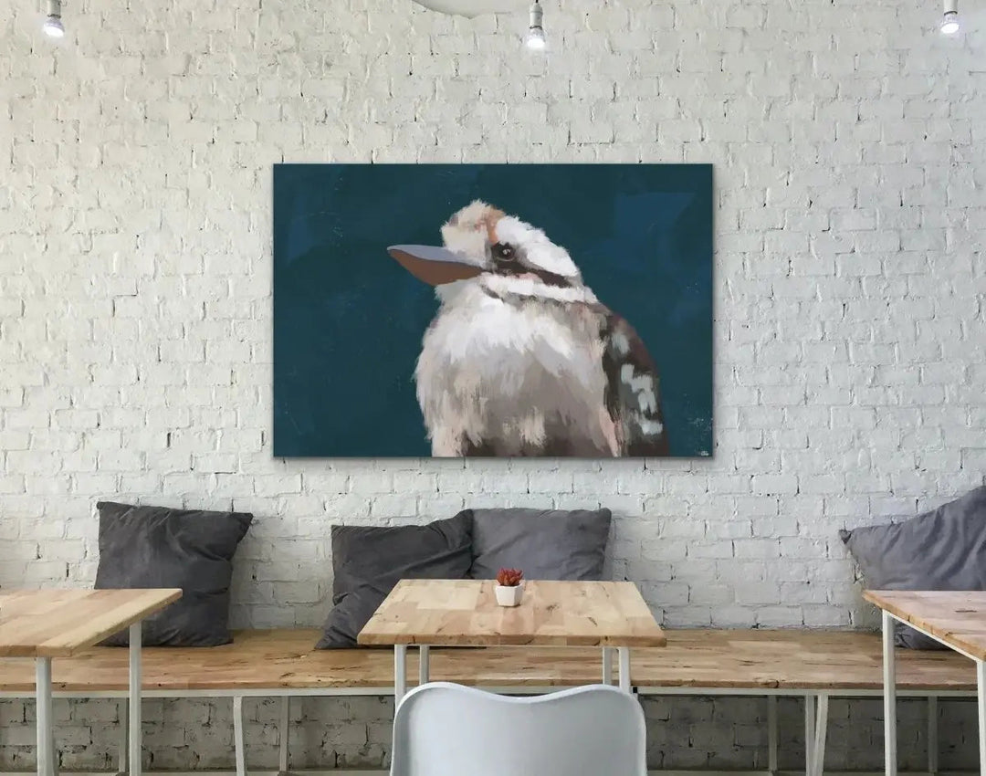 A Friend Indeed - Australian Kookaburra Native Bird Canvas or Art Print - I Heart Wall Art - Poster Print, Canvas Print or Framed Art Print
