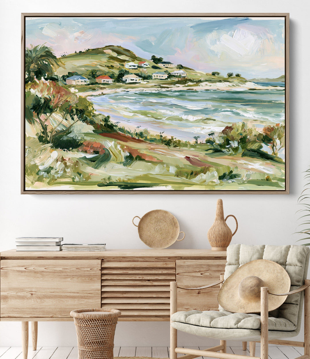A Gentle Coast by IHeartStudio - Australian Contemporary Coastal Landscape Canvas Print