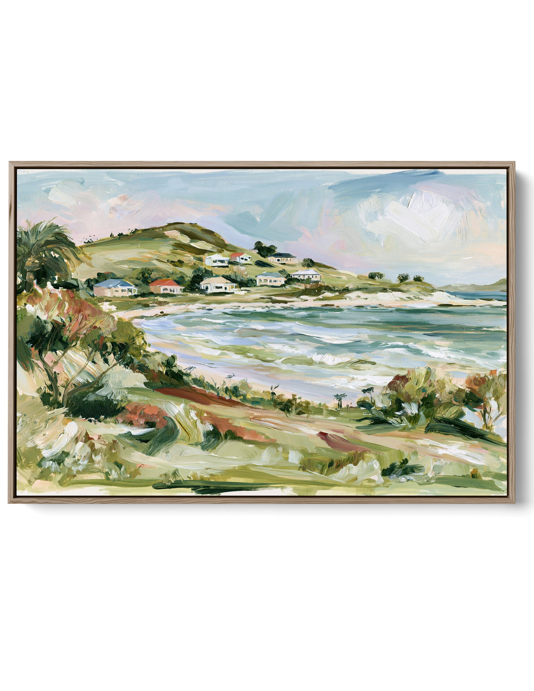 A Gentle Coast by IHeartStudio - Australian Contemporary Coastal Landscape Canvas Print