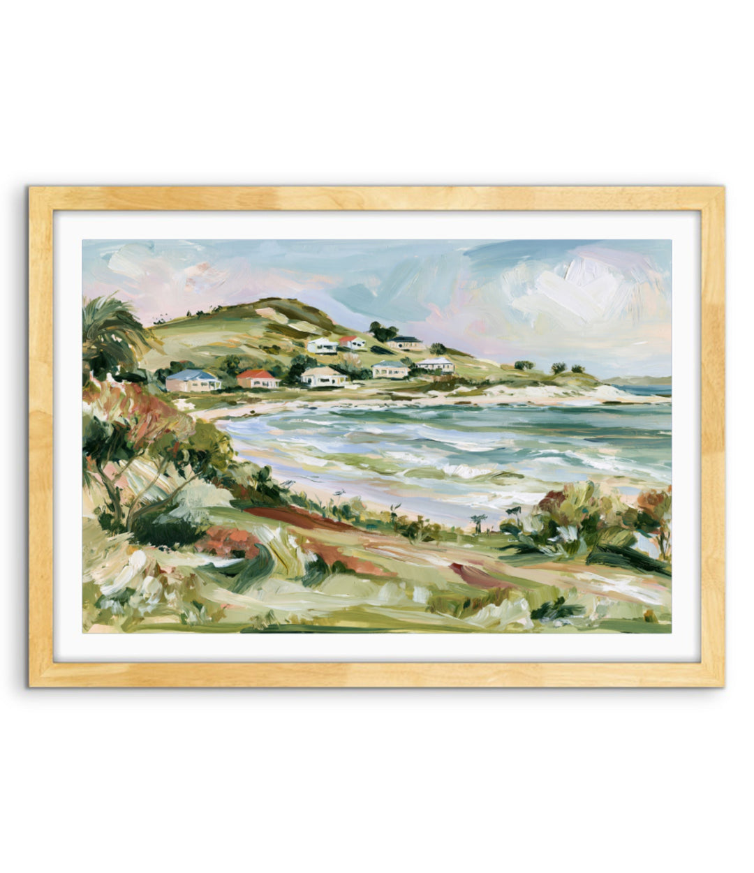 A Gentle Coast by IHeartStudio - Australian Contemporary Coastal Landscape Canvas Print