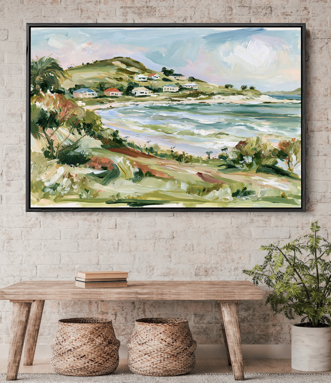 A Gentle Coast by IHeartStudio - Australian Contemporary Coastal Landscape Canvas Print
