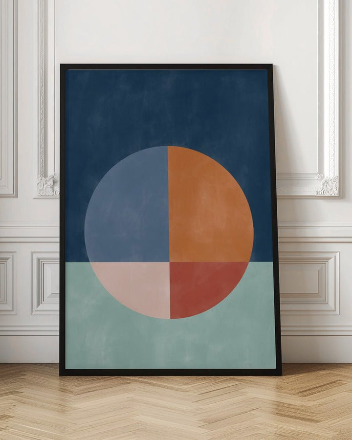 A Large Segmented Circle - Stretched Canvas, Poster or Fine Art Print - I Heart Wall Art - Poster Print, Canvas Print or Framed Art Print