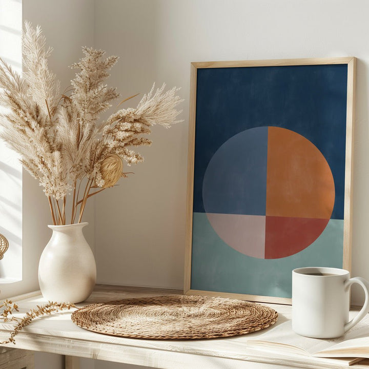 A Large Segmented Circle - Stretched Canvas, Poster or Fine Art Print - I Heart Wall Art - Poster Print, Canvas Print or Framed Art Print