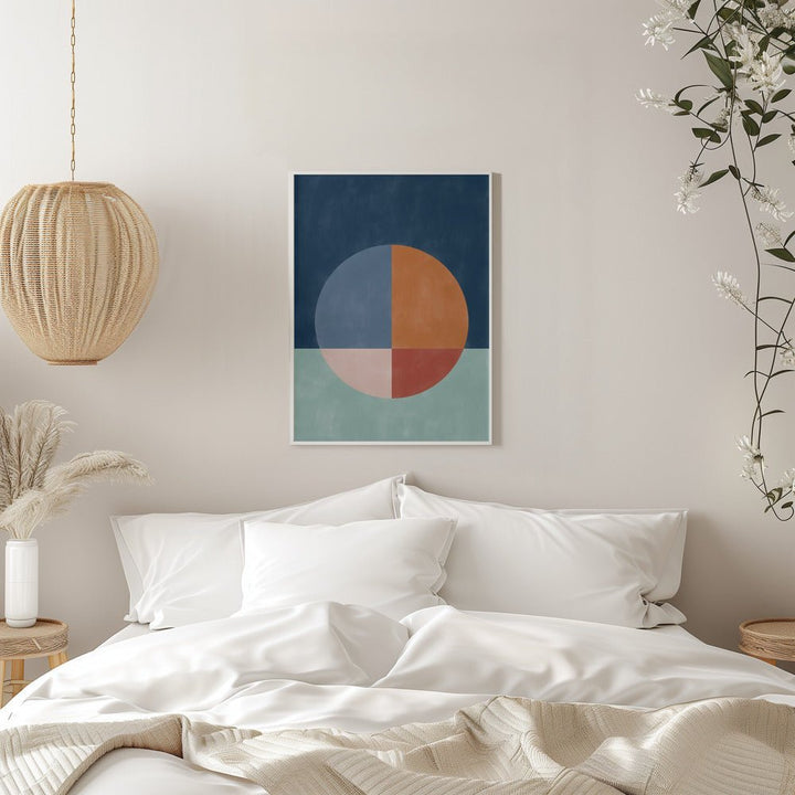 A Large Segmented Circle - Stretched Canvas, Poster or Fine Art Print - I Heart Wall Art - Poster Print, Canvas Print or Framed Art Print