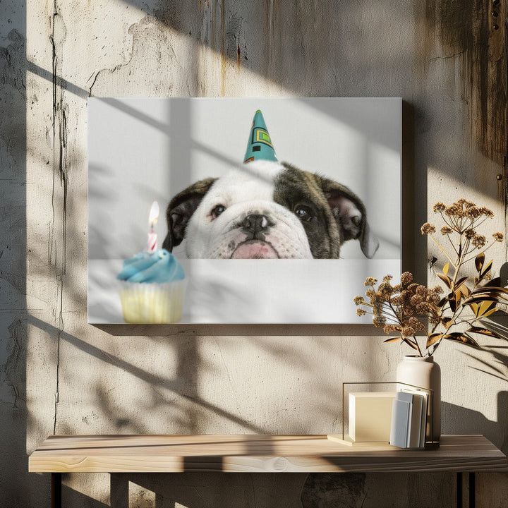 A Little Birthday - Stretched Canvas, Poster or Fine Art Print I Heart Wall Art